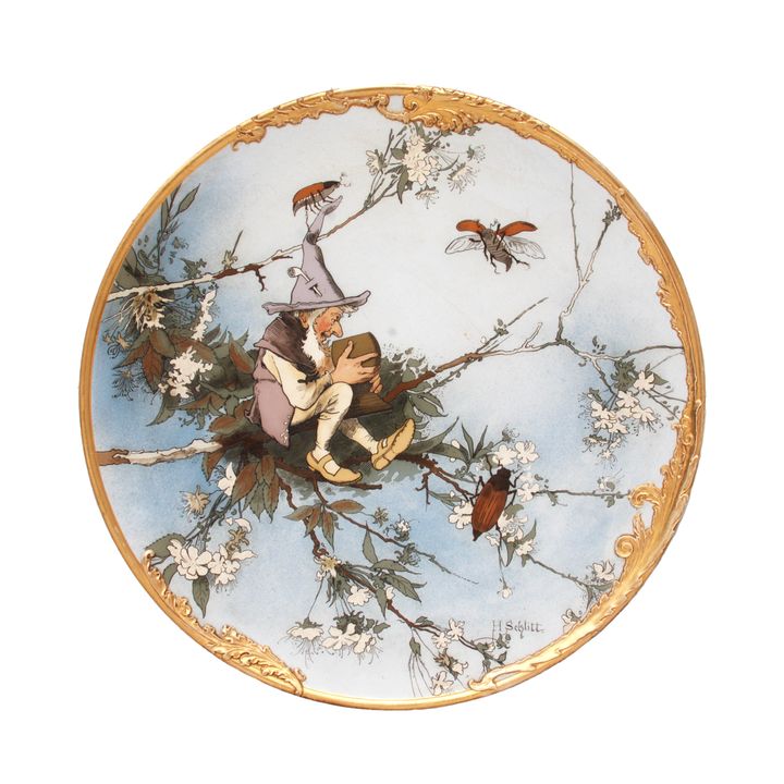 Talerz dekoracyjny, Villeroy & Boch, Mettlach, 1892