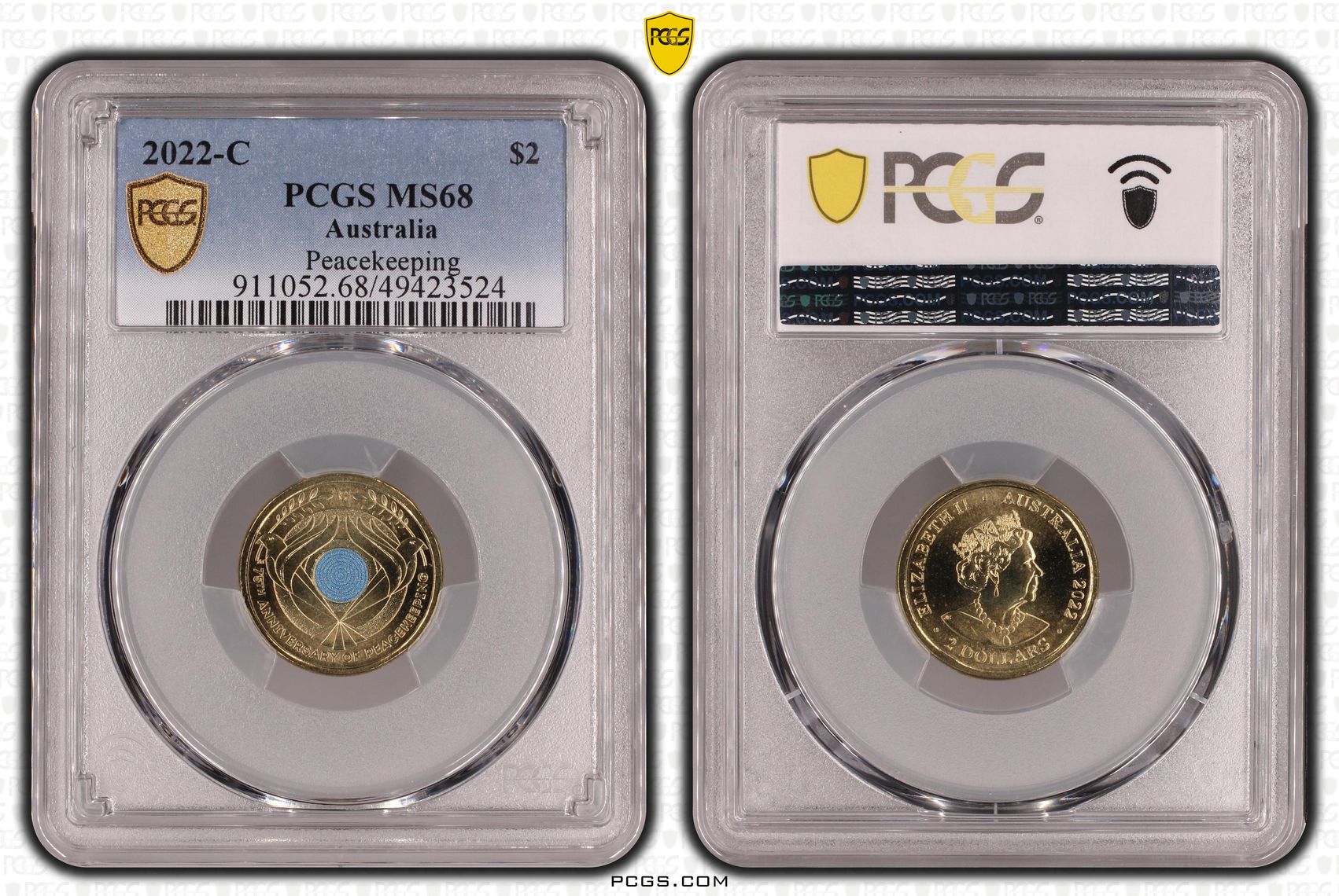 Peacekeeping Colorized, Two Dollar, 2022-C, PCGS MS68