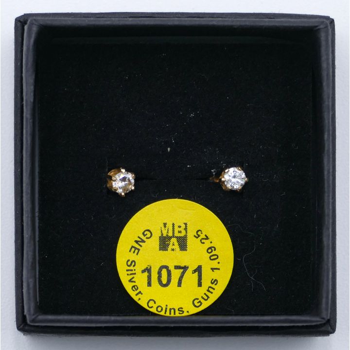Pair .4ctw Diamond 14k Stud Earrings