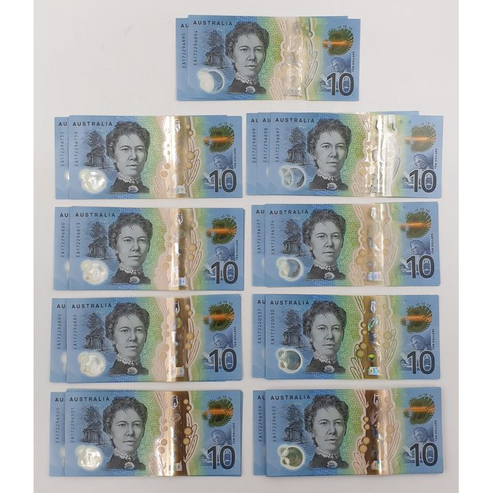 LAST PREFIX - Next Gen. $10 Banknotes (Unc)