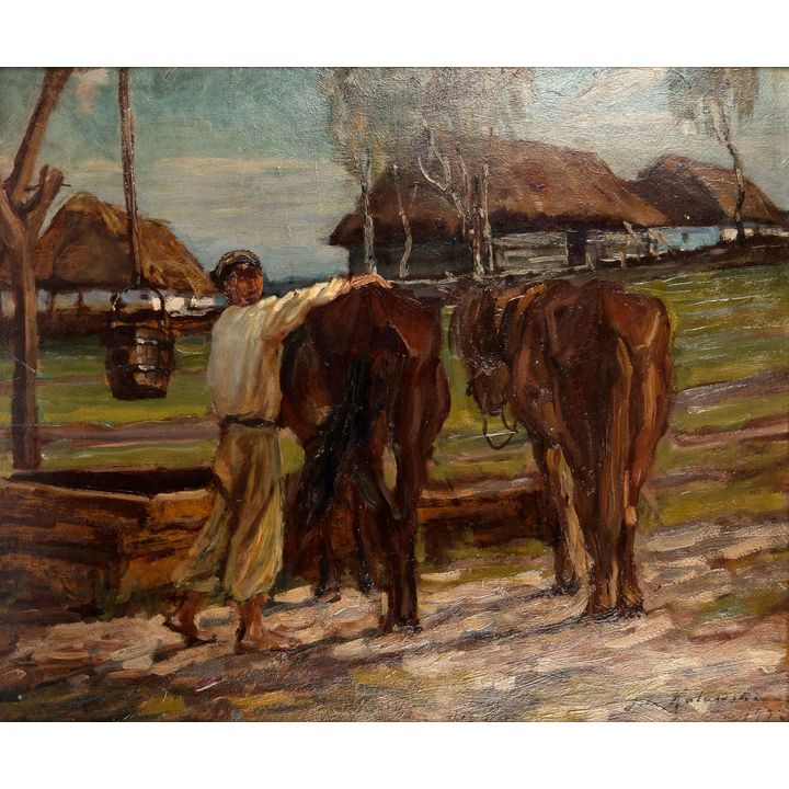 Jan Erazm Kotowski | U wodopoju, 1922 r.