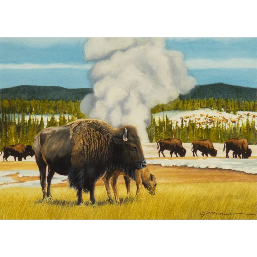 Jim Thomason (20th Century): Spring in Yellowstone