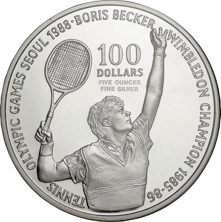 ボリス・ベッカーの5オンス銀貨