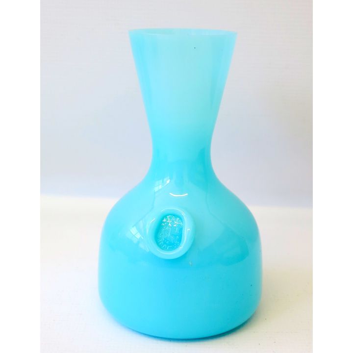 OPAQUE BLUE GLASS VASE