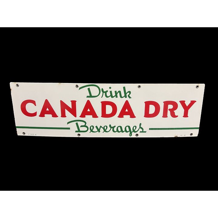 Drink Canada Dry Beverages Soda Porcelain Sign