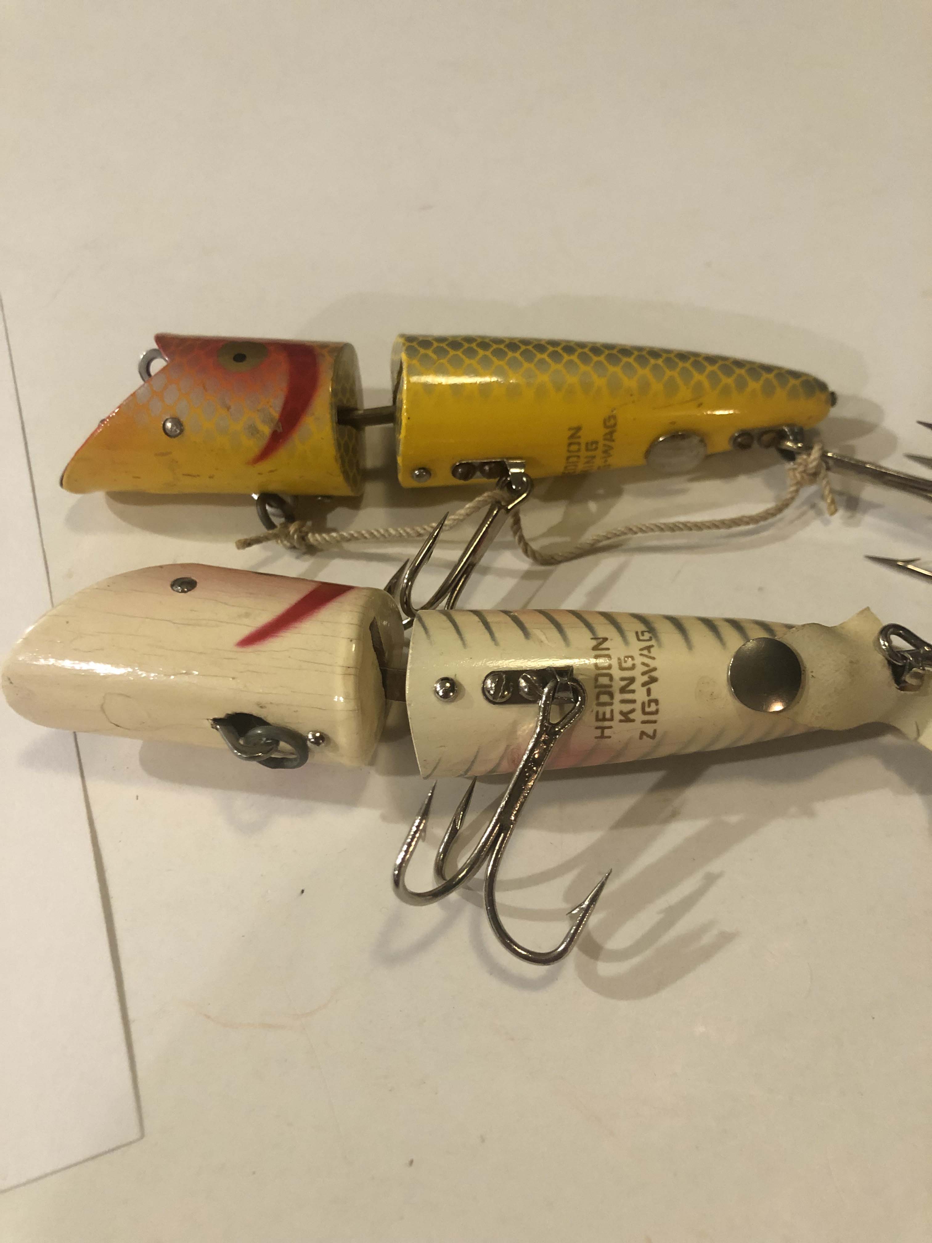OUTSTANDING PAIR OF HEDDON KING ZIG WAGS-40'S. | The Angling 