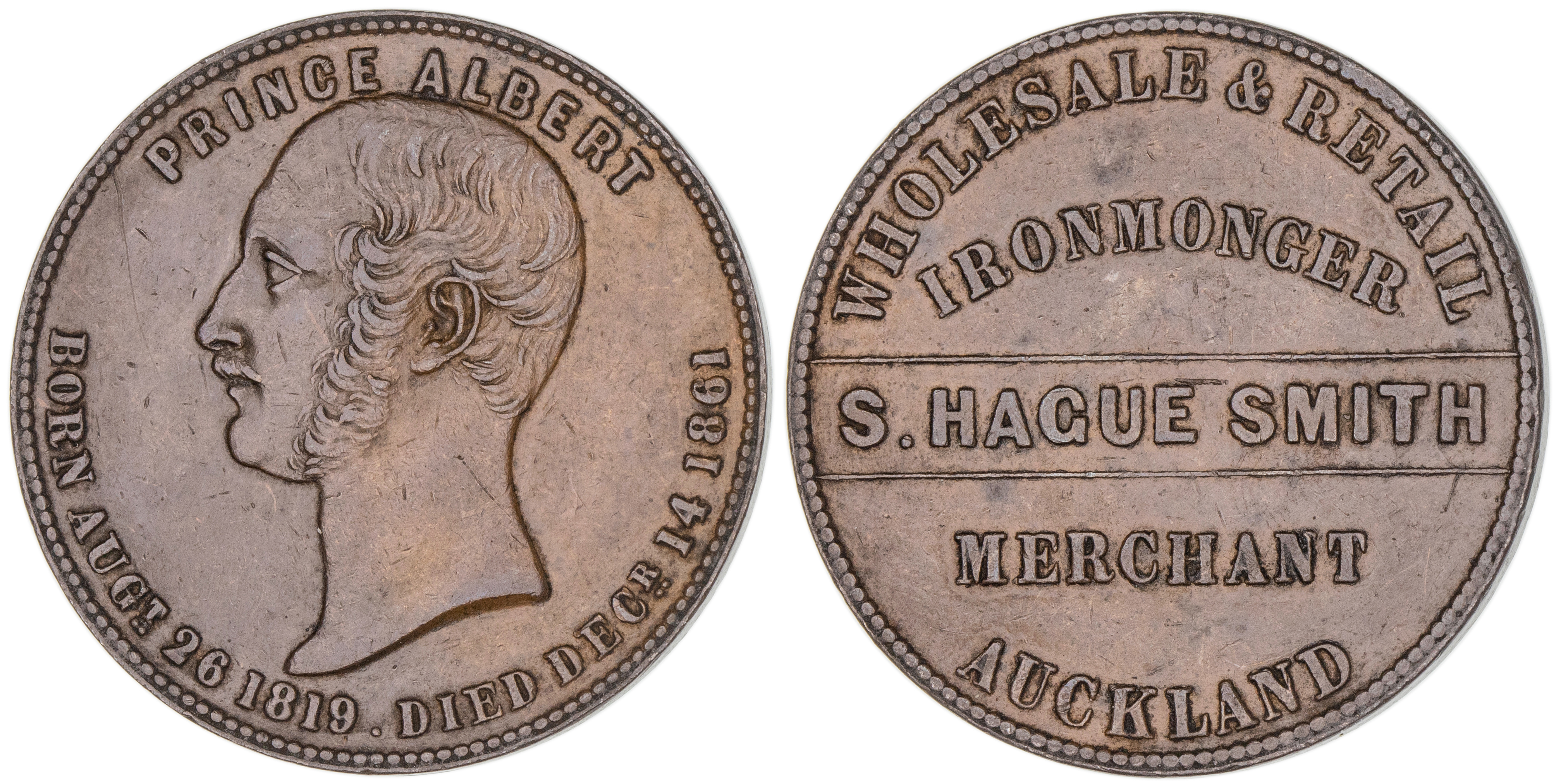 New Zealand, S. Hague Smith, Auckland, Penny, ND, EF