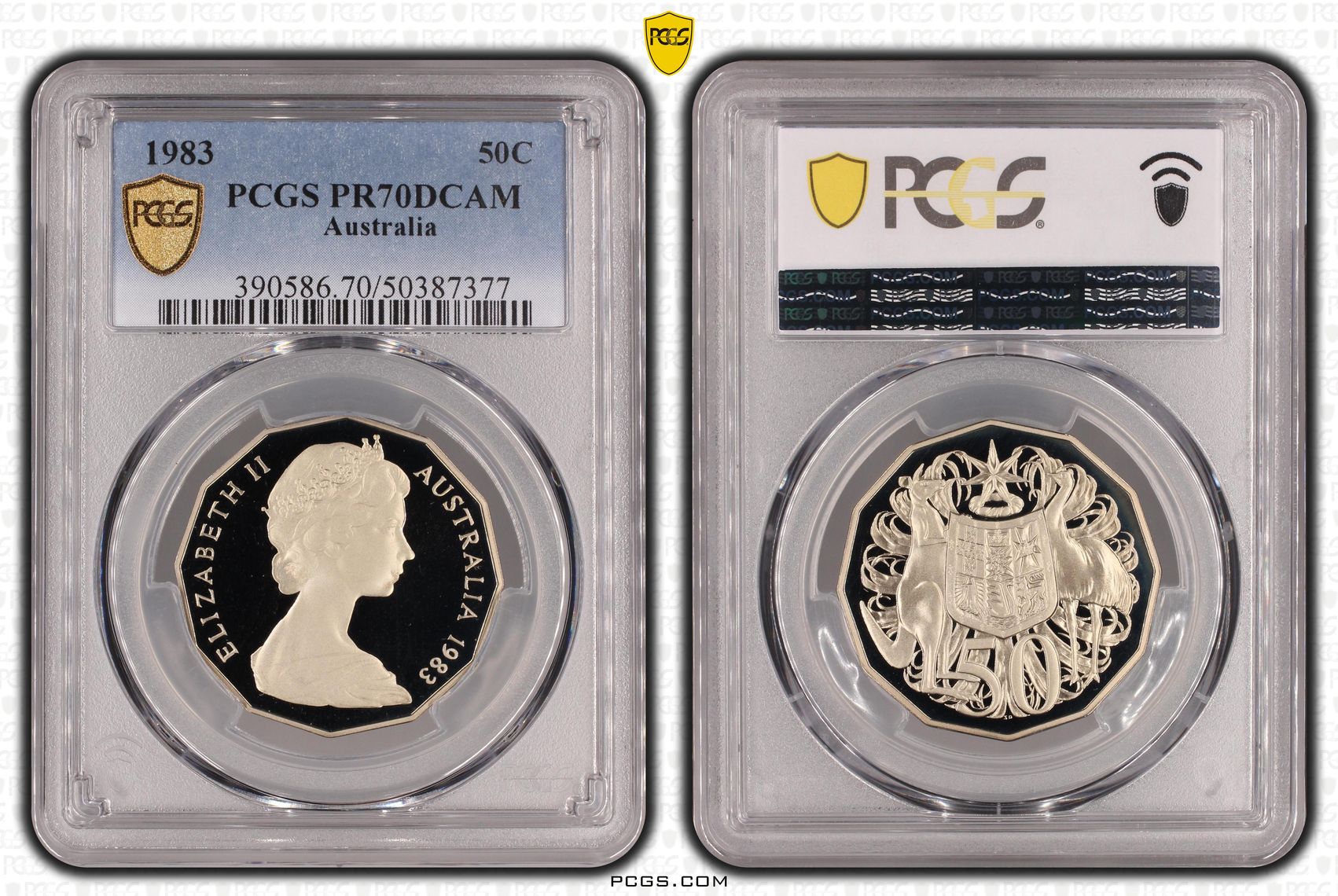 Fifty Cent, 1983, PCGS PR70DCAM