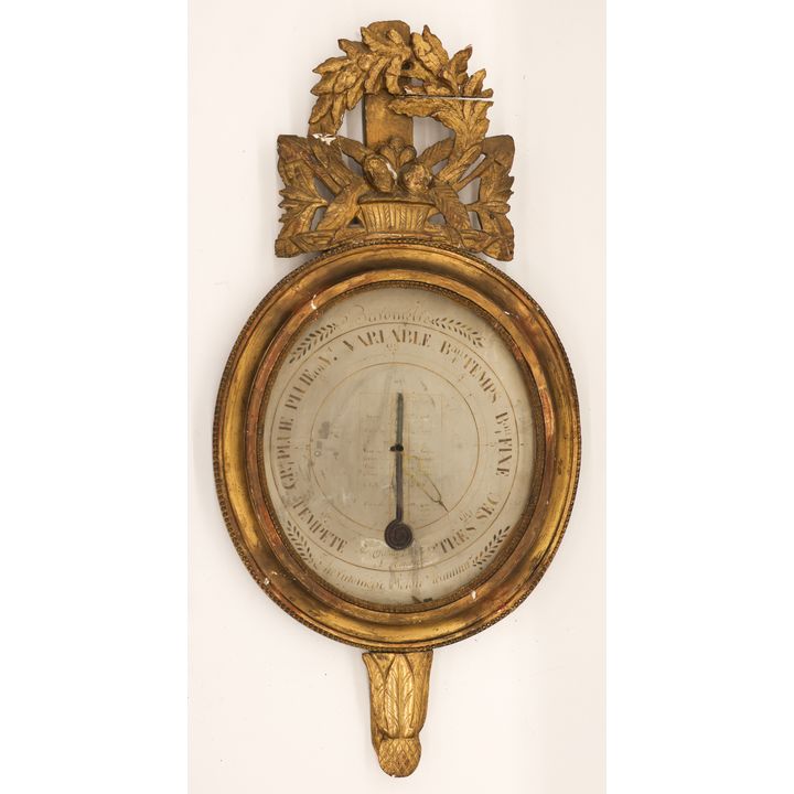 French 18th Cent. Gilt Carved Barometer