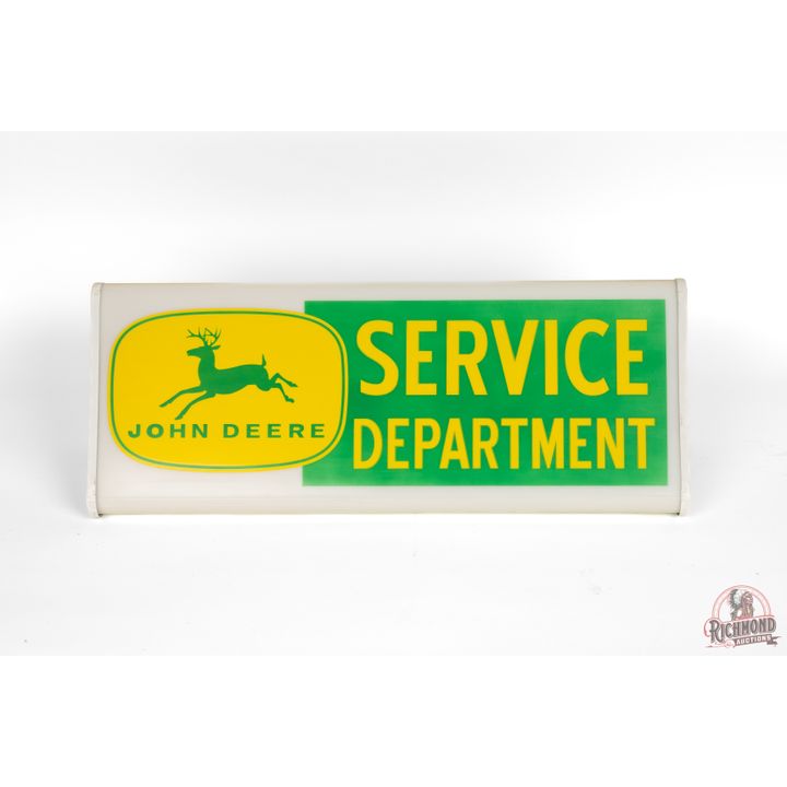 NOS John Deere w/ 4 Legged Deere Logo Service Department Lighted Sign TAC 9.75