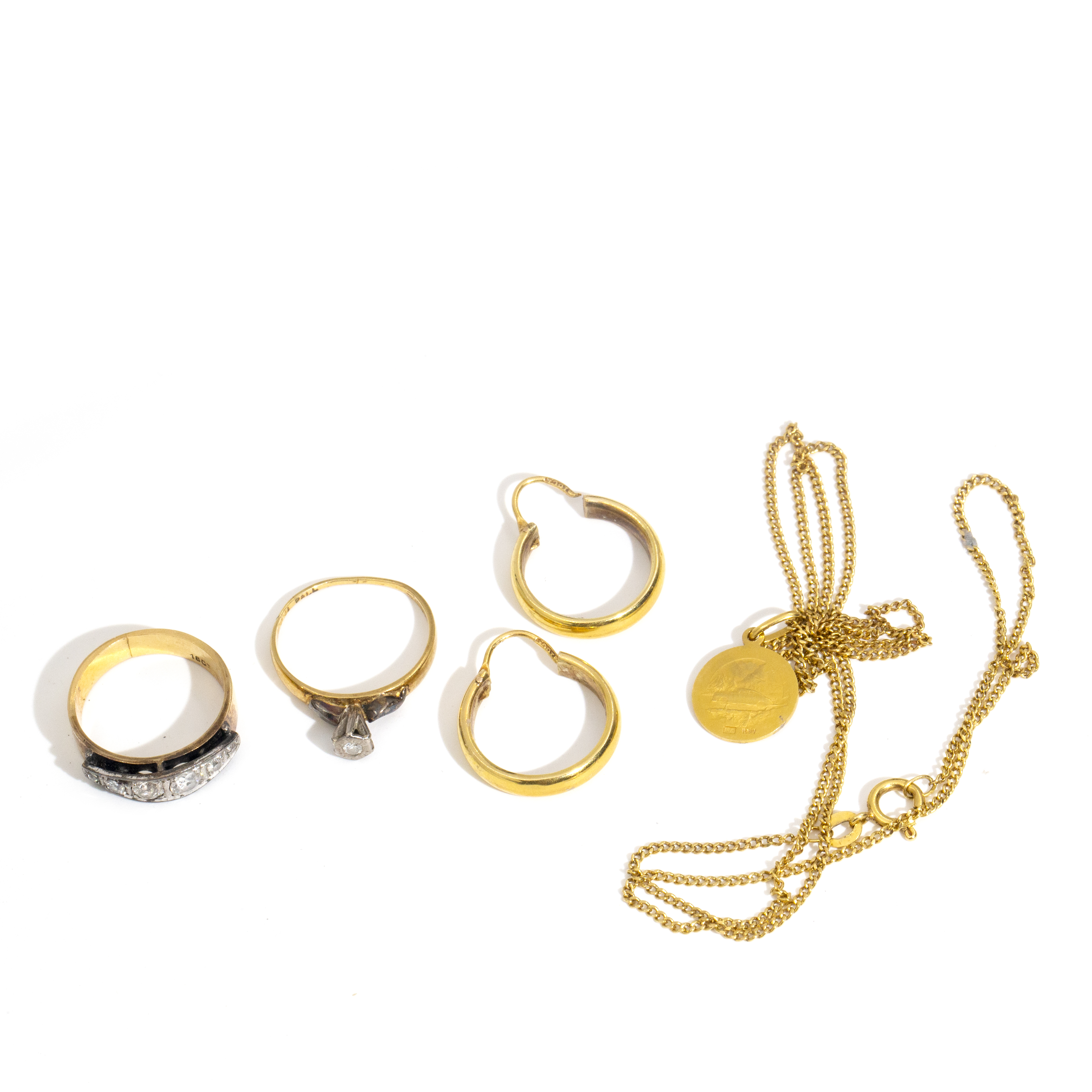 18 Carat Gold Jewellery Lot