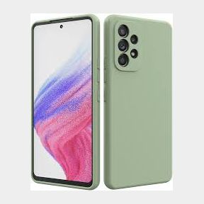 Samsung A53 Compatible Silicone Hard Cover - Lightgreen - Samsung Galaxy A53 5G Bar 9902020804174- 51748/10566 AS B1 (S9)