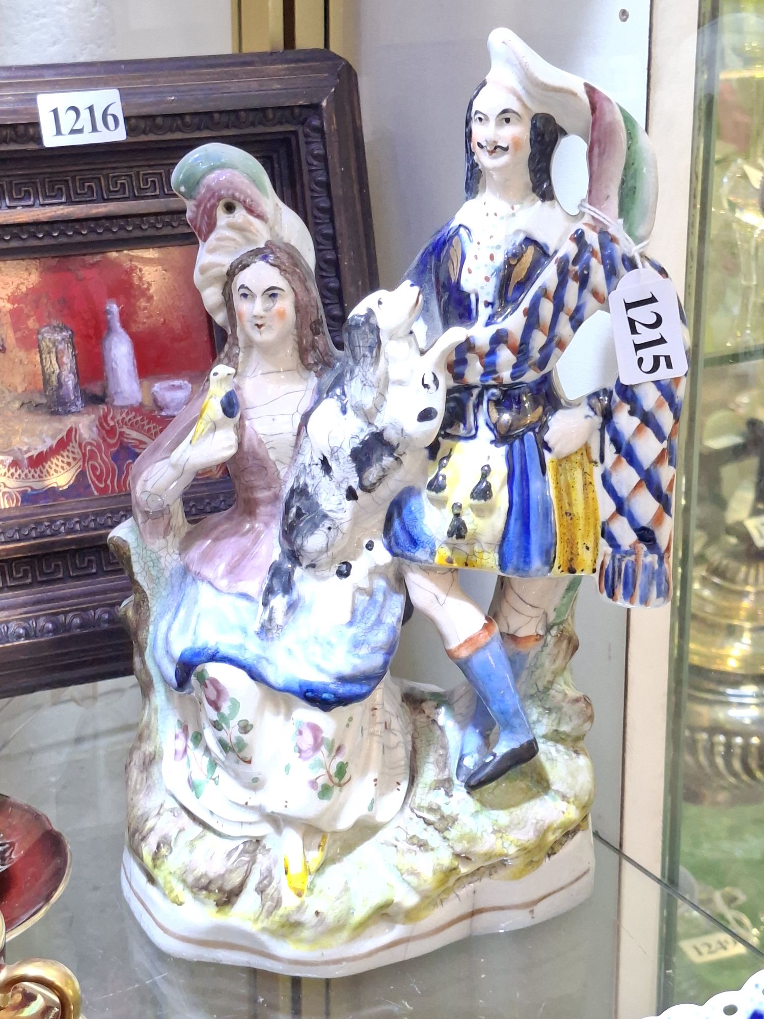 Staffordshire Pottery Flatback Figurine