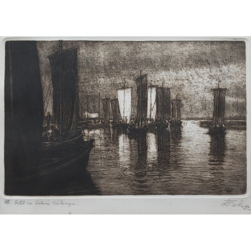 Stanisław Rolicz | Sztil na Zalewie Wiślanym, 1956