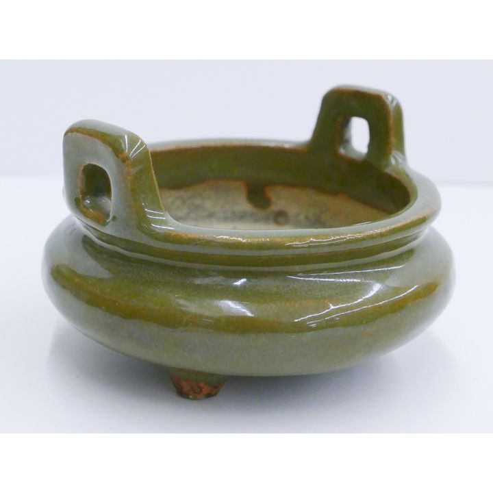 Chinese Republic Tea Dust Glaze Ceramic Censer