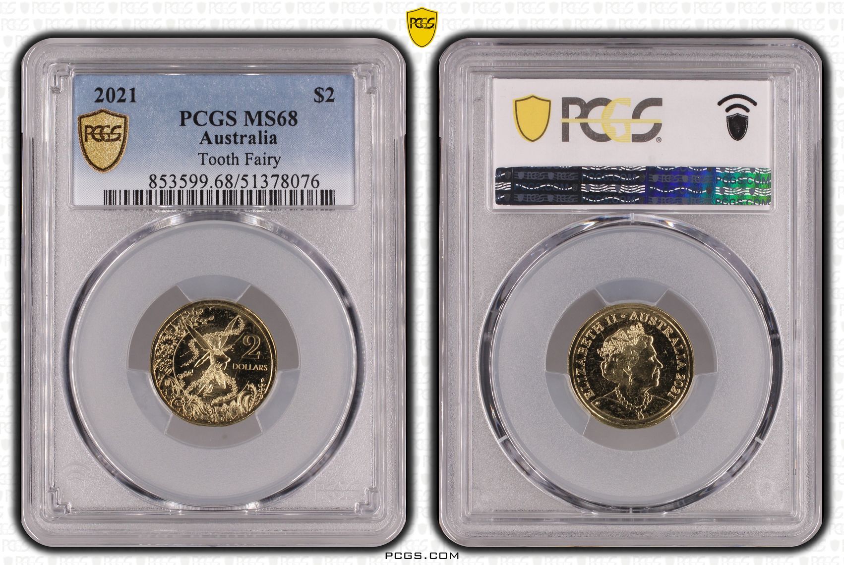 Tooth Fairy, Two Dollar, 2021, PCGS MS68