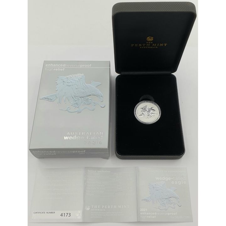 Silver 1oz Wedge-Tailed Eagle High Relief Reverse Proof Coin