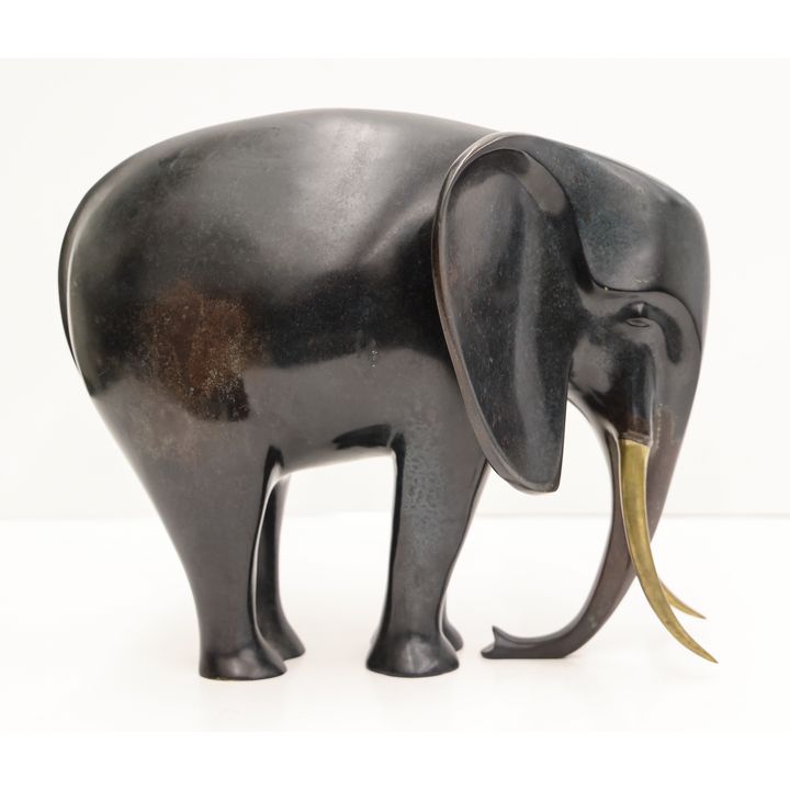 Loet Vanderveen ''Elephant'' Bronze Sculpture