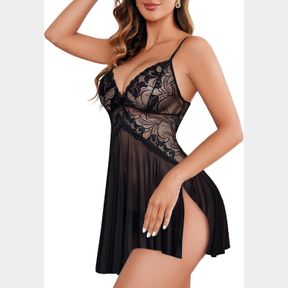 AVIDLOVE WOMEN LACE LINGERIE BABYDOLL SEXY CHEMISE EXOTIC NIGHTGOWNS BRIDAL NIGHTDRESS, XL