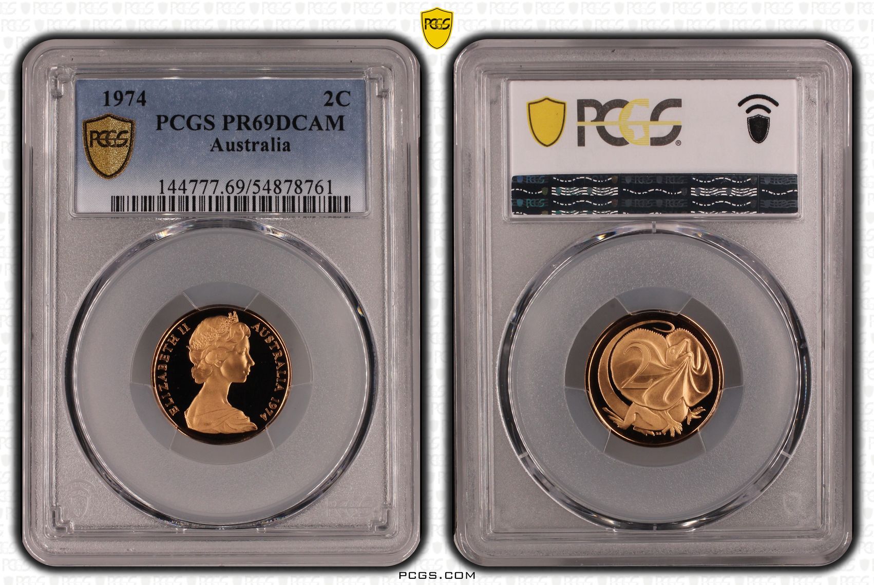 Two Cent, 1974, Pcgs Pr69dcam