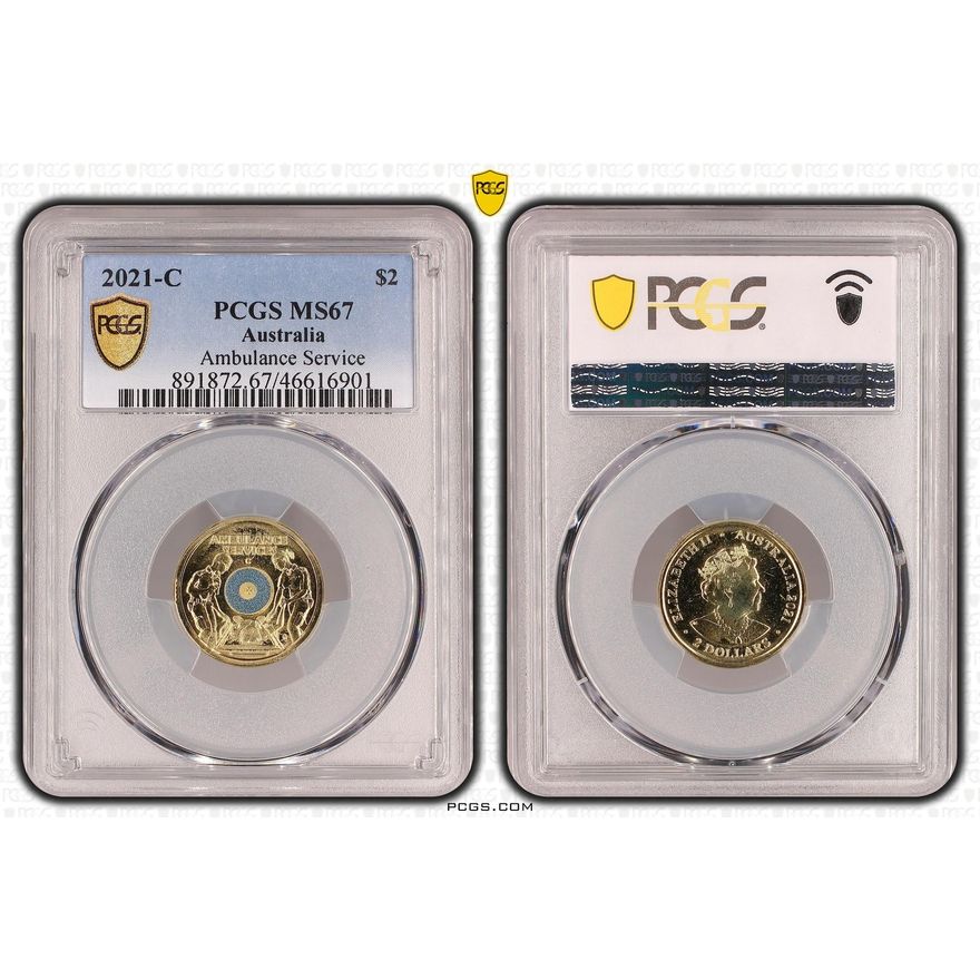 Ambulance Services 'C' MM $2 Coin - MS67