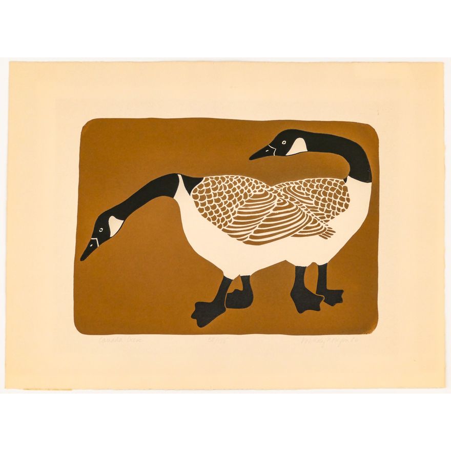 Wendy Morgan ''Canada Geese'' S/N 1980 Serigraph Sheet