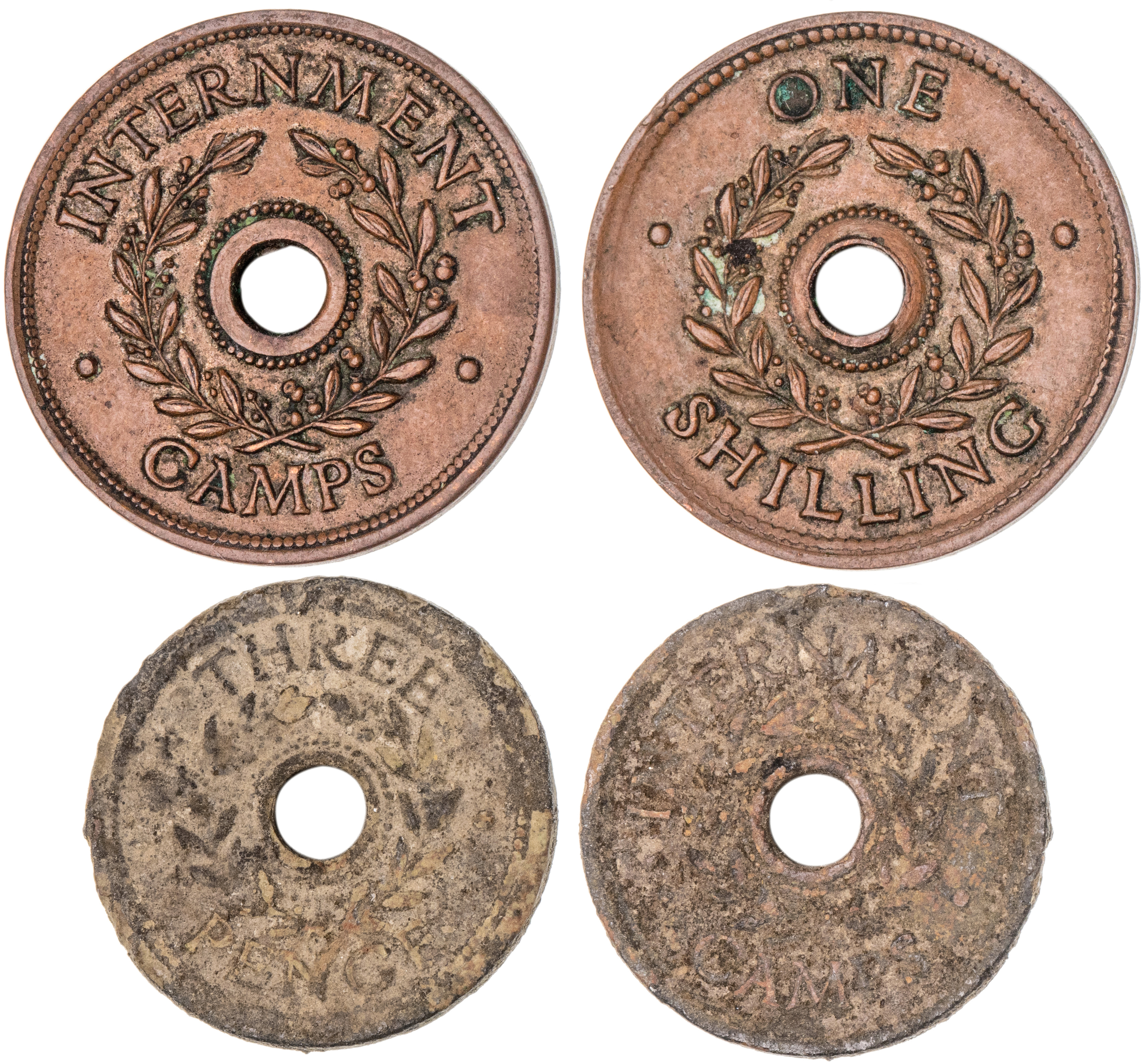 342 · Hay Internment Camp, One Shilling, 1940 - 1945, EF