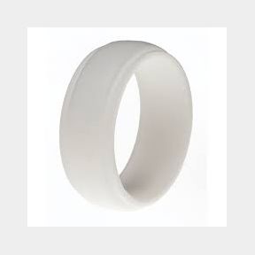 Silicone Ring - Men - White - White - 1.814 cm GRV 51667/855 | SJ B1 (S4)