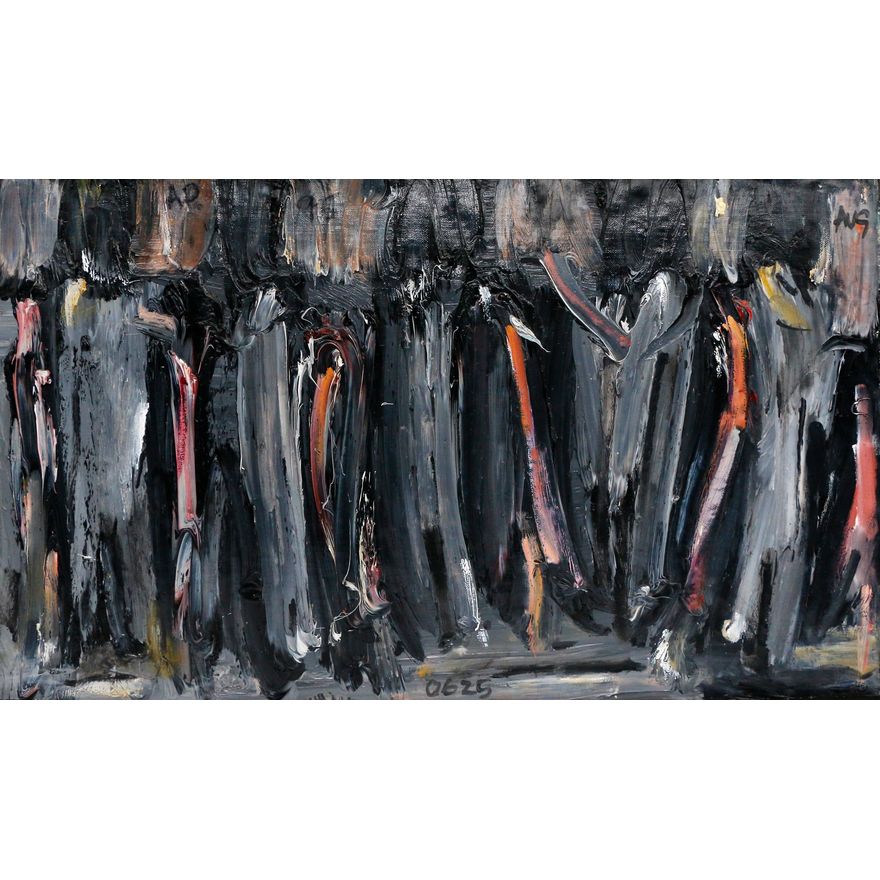 Alan Pearson 'Black Tasman Sea with Figures'