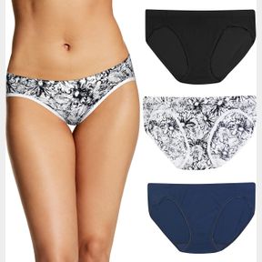 MAIDENFORM WOMENS BARELY THERE UNDERWEAR BIKINI PACK, INVISIBLE LOOK PANTIES, 3-PACK
