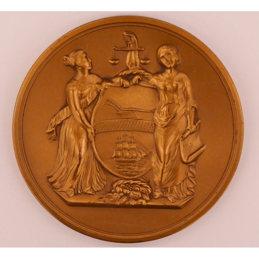 Medallic Art Co. 'Testimonial Medal to Captains Crighton, Low and Stouffer' Bronze Medal