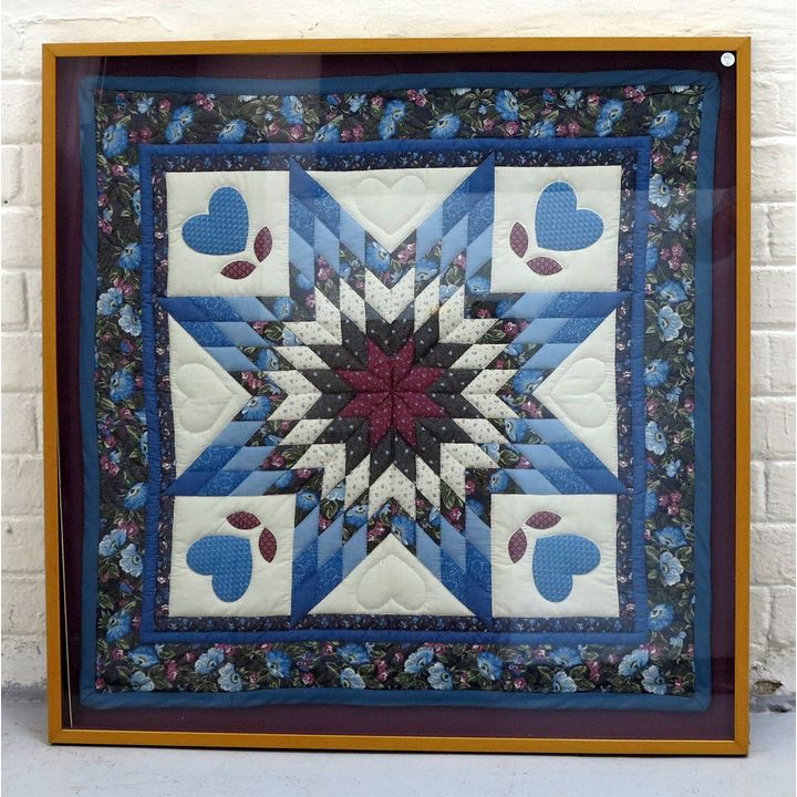 FRAMED AMISH QUILT