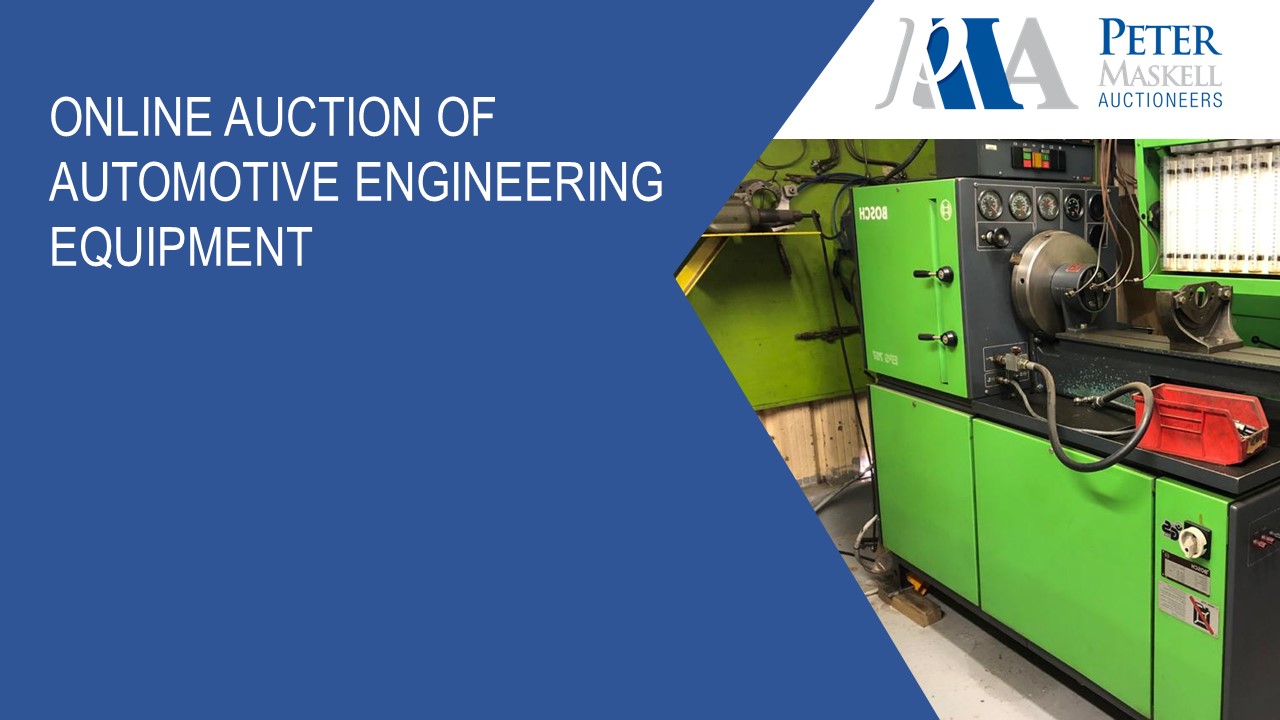 Auction of Automotive Engineering equipment | Peter Maskell Auctioneers