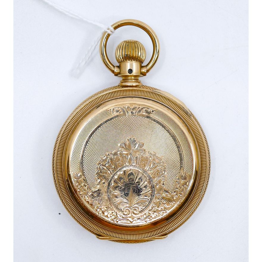 Antique American Waltham 14k Champion Pocket Watch 54mm Case