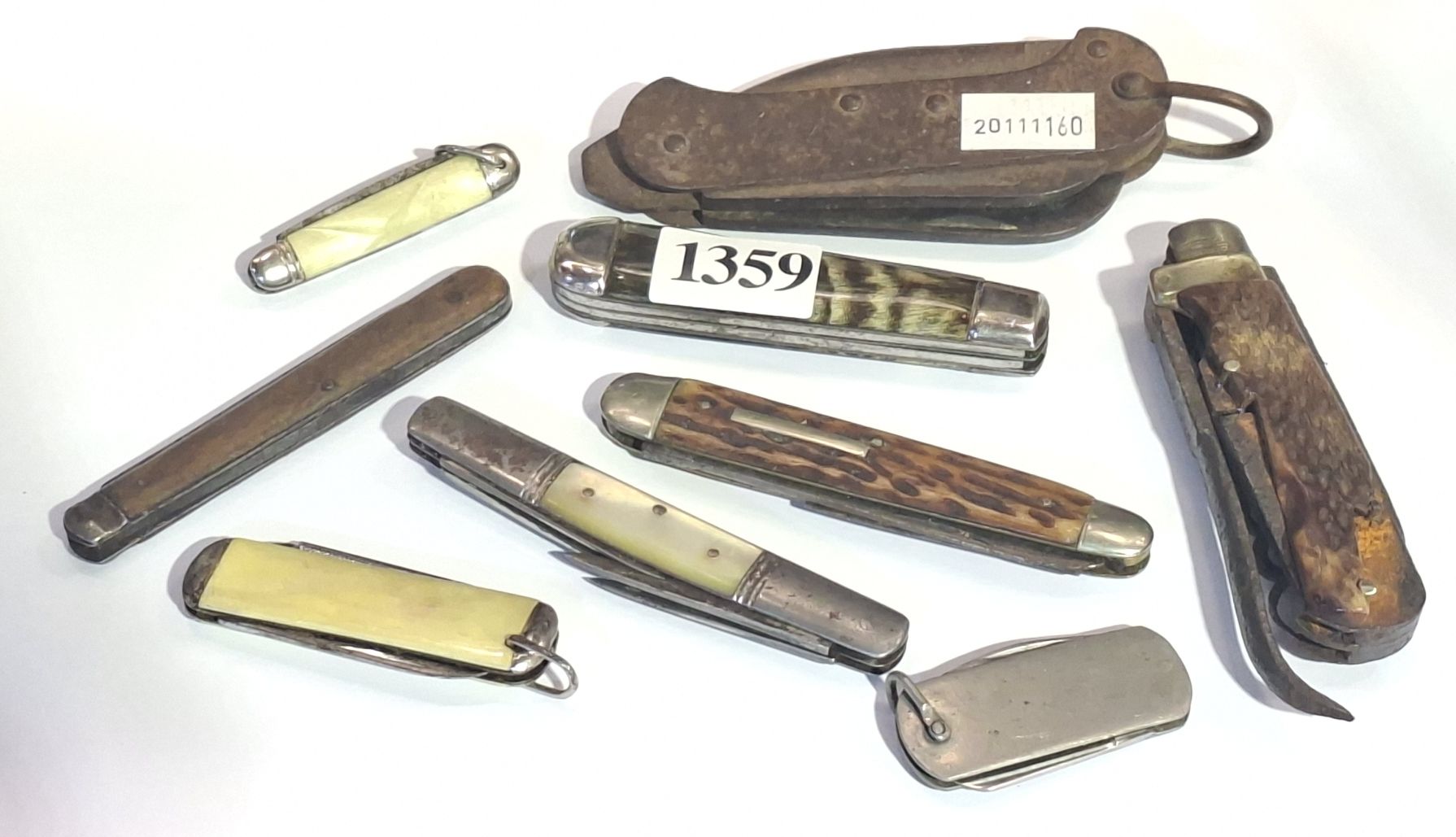 Collection Of Antique Pocket Knives