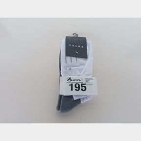 JUNIOR FALKE LONG HOCKEY/RUGBY FOOTBALL WHITE SOCKS -