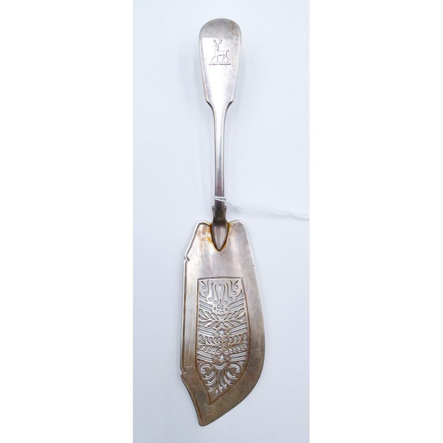 William Chawner English Victorian Sterling Fish Server 12.5''