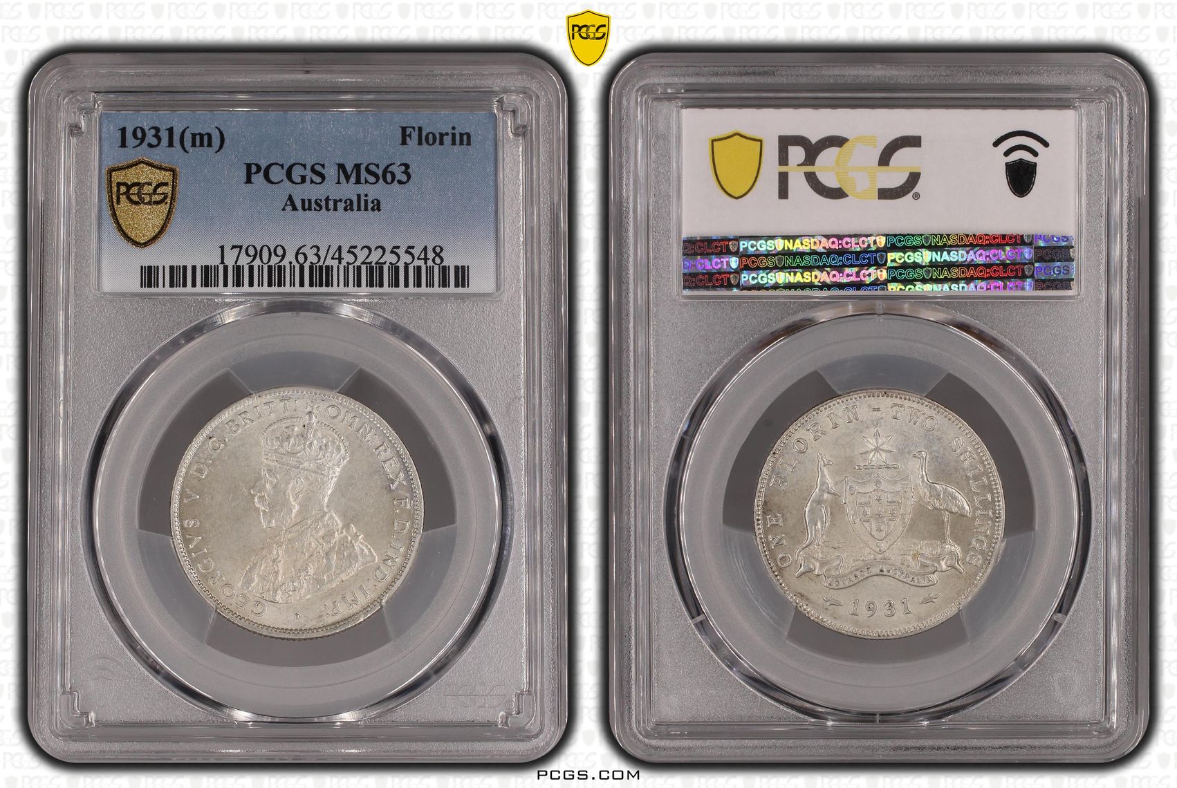 1931(m) Australia Florin PCGS - MS63 -548