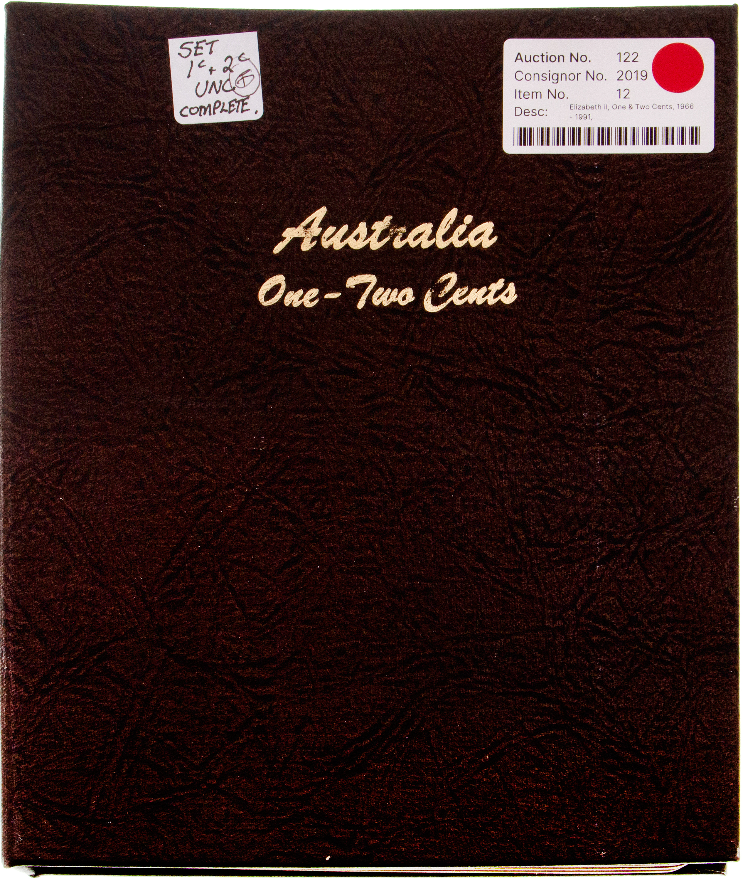 Elizabeth II, One & Two Cents, 1966 - 1991, UNC