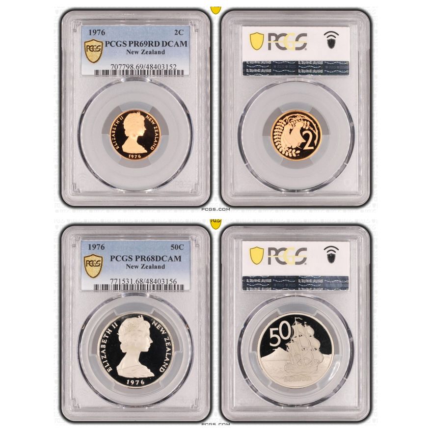 PCGS Graded NZ Coins (x2)