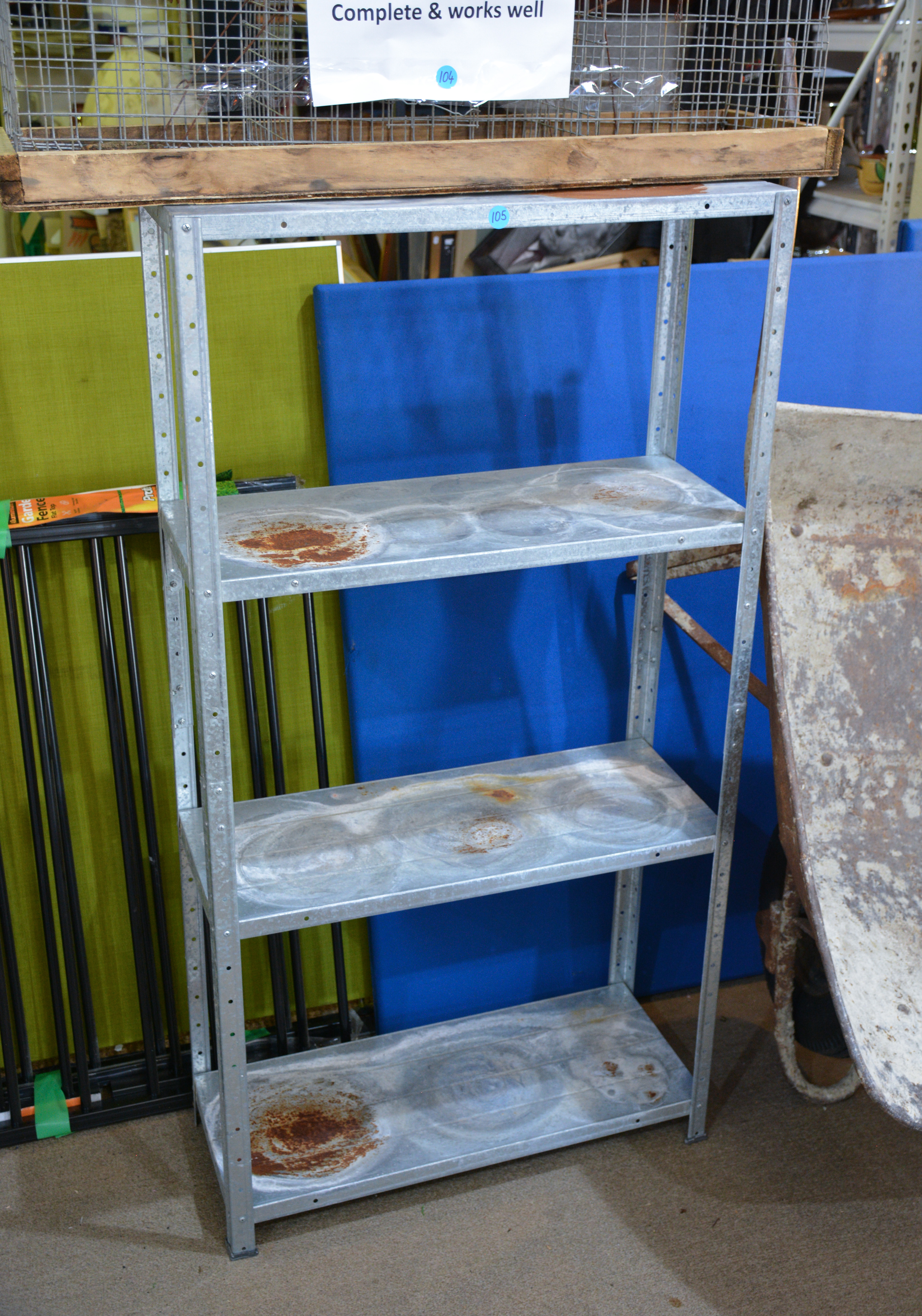 Metal 4 Shelf Unit — NZ auction result