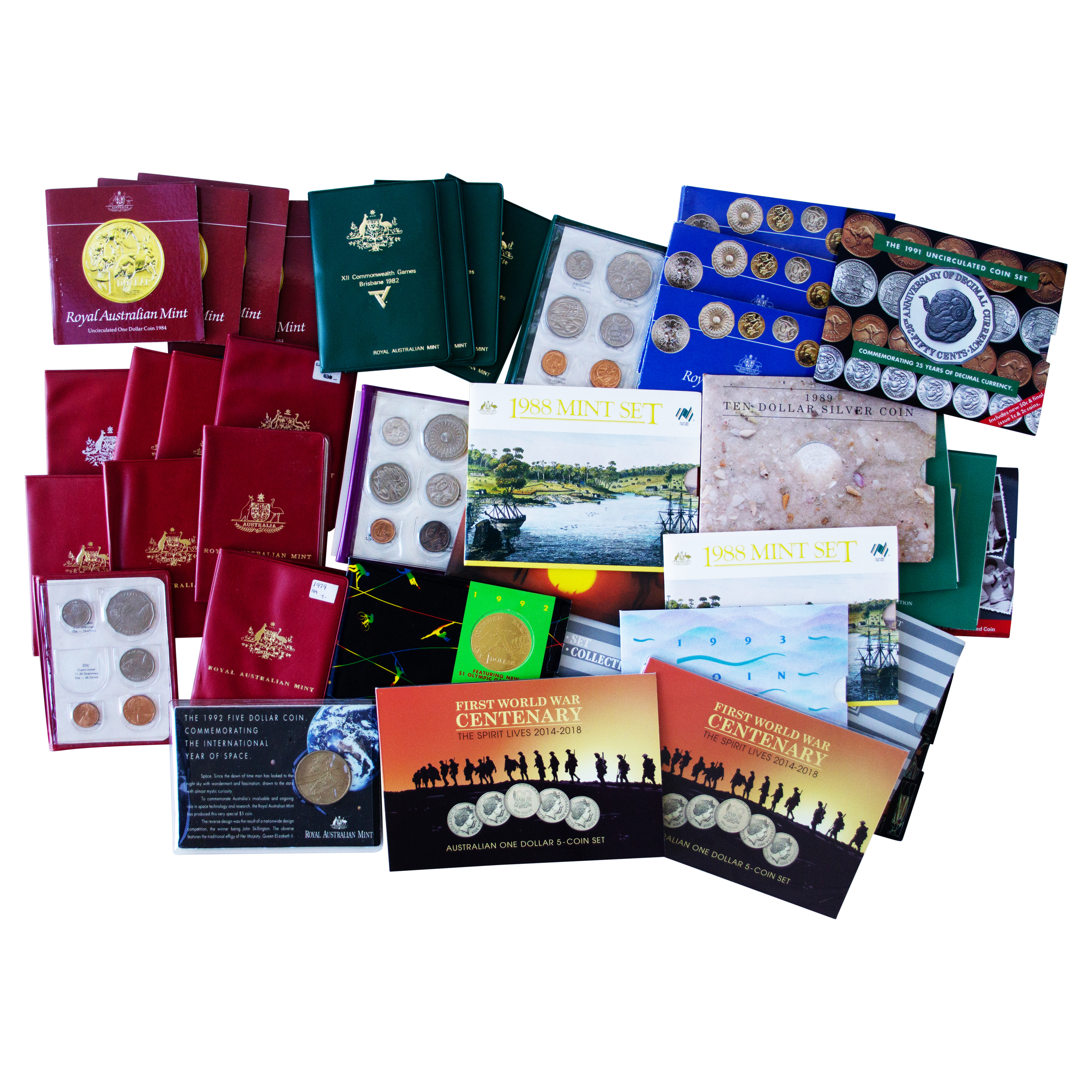 Group, Mint Set, 1970-92, EF - aUNC