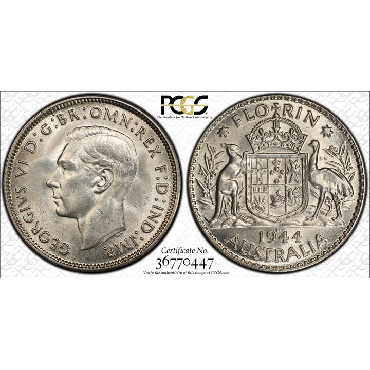 Aus. 1944(S) Florin - MS64