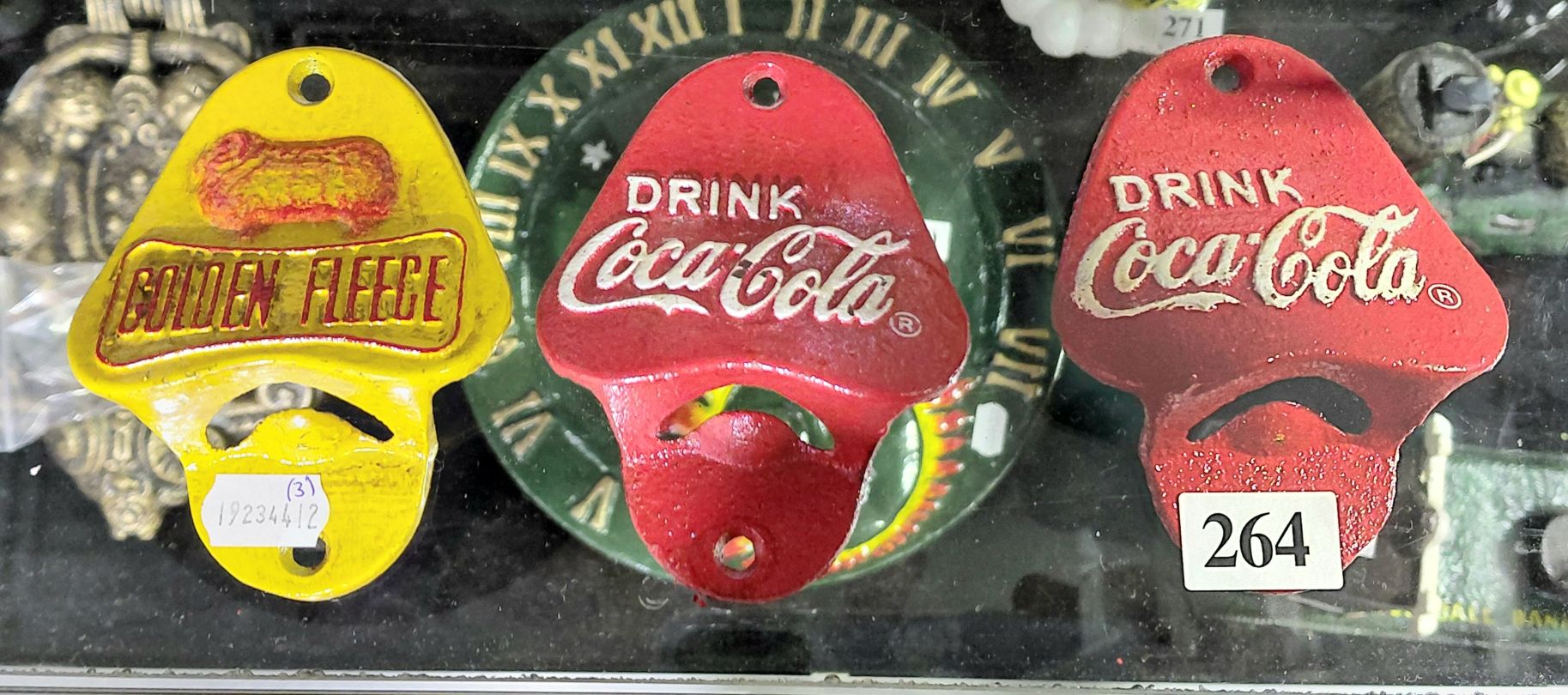 264 · CAST IRON WALL MOUNTABLE BOTTLE OPENERS
