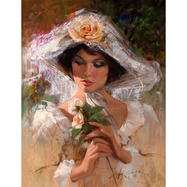 Flowers and Lace by Howard Rogers (1932- )