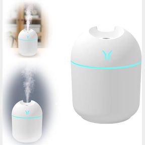 250ml Portable Mini USB Ultrasonic Cool Mist Humidifier With Night Light White |
