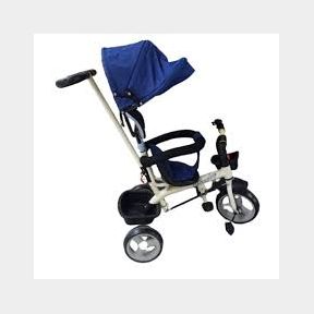 Baby 3 in 1 Stroller Tricycle Blue with Canopy - Tricycle For Babies that Turns into a trike- bar -9902076840959- 51736/367 AS B2 (S9)
