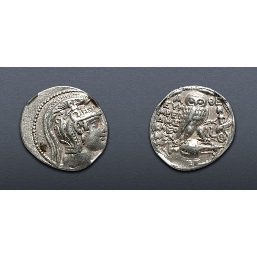 165 Bc ATTICA, Athens. Circa 165-42 BC. AR Tetradrachm (29mm, 16.67 g, 12h ...