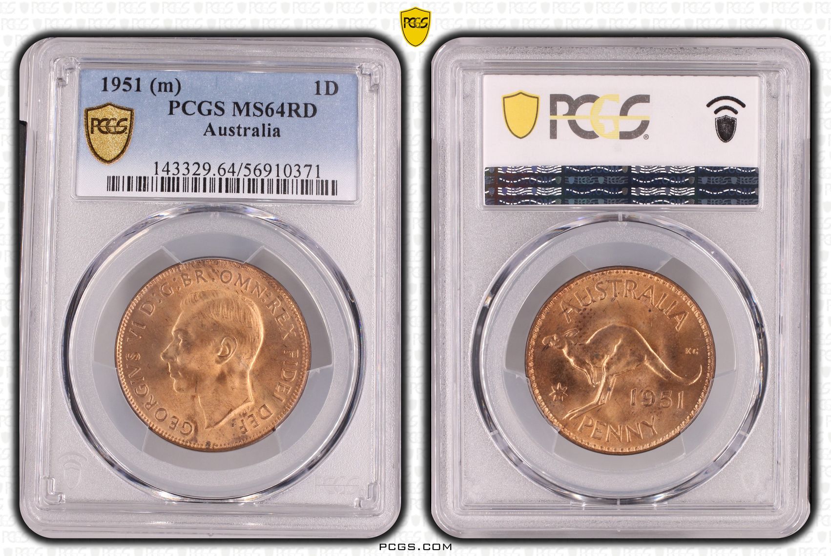 76 · Penny, 1951, PCGS MS64RD