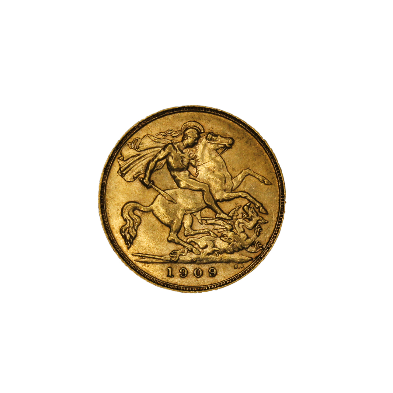 1248. · Edward VII, Half Sovereign, 1909-P, Fine